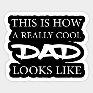 This is what a Really cool dad looks like Sticker